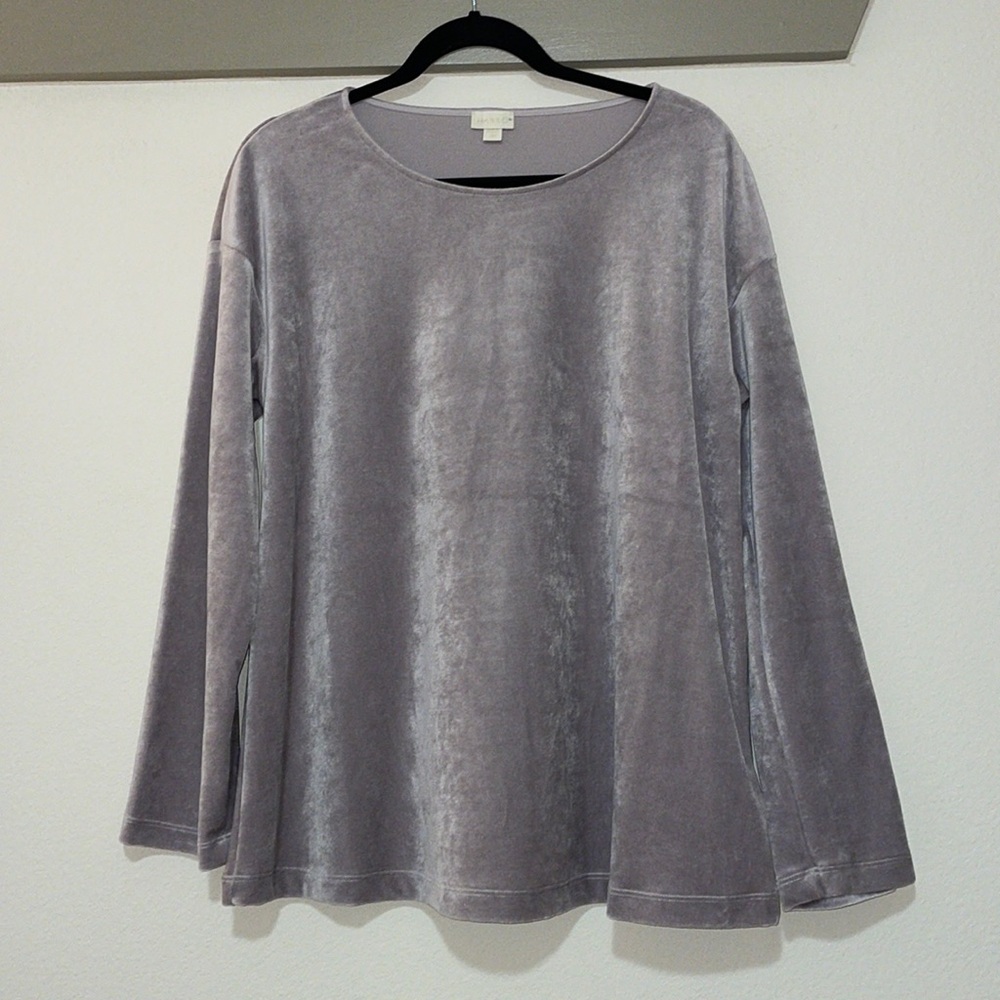 Hanro Favourites Velour Pullover in Orchid SZ S EUC - Picture 2 of 5